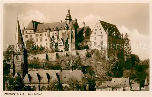 AK / Ansichtskarte Marburg_Lahn Schloss Marburg_Lahn