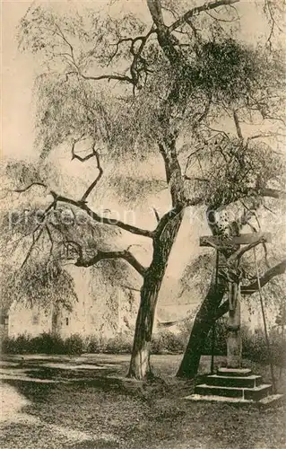 AK / Ansichtskarte Marburg_Lahn Altes Kruzifix bei der St Elisabethkirche Marburg_Lahn