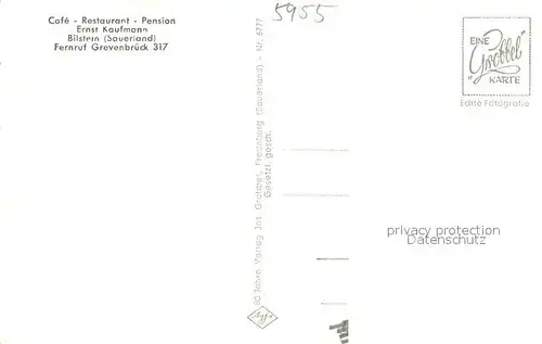 AK / Ansichtskarte Bilstein_Sauerland Cafe Restaurant Kaufmann Panorama Freibad Bilstein_Sauerland