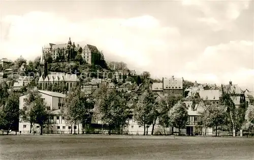 AK / Ansichtskarte Marburg_Lahn Landgrafenschloss Marienkirche Rathaus Uni Emil v Behring Jugendherberge Marburg_Lahn