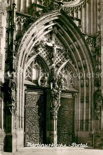 AK / Ansichtskarte Olpe_Stadt Martinuskirche Portal 