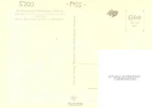 AK / Ansichtskarte Siegburg Benediktinerabtei Michaelsberg 11. Jhdt. Roemischer Teil Innenansicht Siegburg