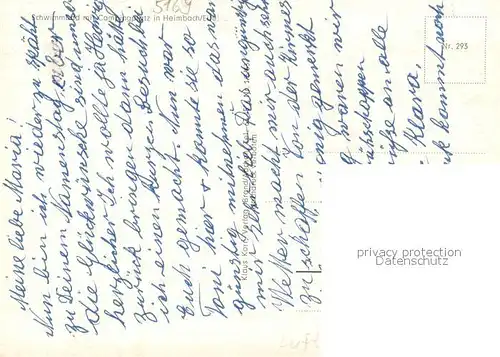 AK / Ansichtskarte Heimbach_Eifel Schwimmbad mit Campingplatz Heimbach Eifel