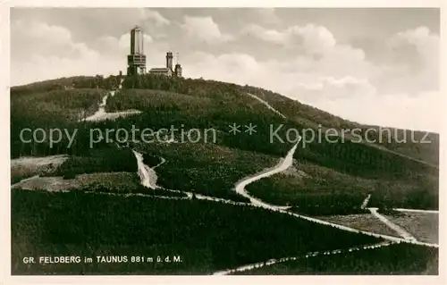 AK / Ansichtskarte Schmitten_Taunus Blick zum Grossen Feldberg Schmitten Taunus