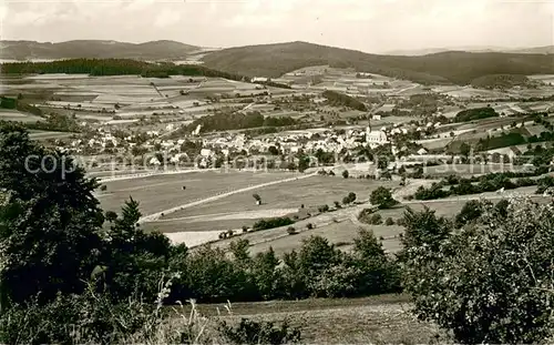 AK / Ansichtskarte Hilders_Rhoen Panorama Blick vom Battenstein Naturpark Rhoen Hilders Rhoen