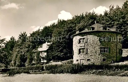AK / Ansichtskarte Poppenhausen_Rhoen Fuldahuette mit Jugendheim Maulkuppe Serie Schoenes Deutschland Die Rhoen Poppenhausen Rhoen