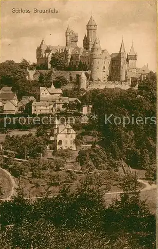 AK / Ansichtskarte Braunfels Blick zum Schloss Braunfels