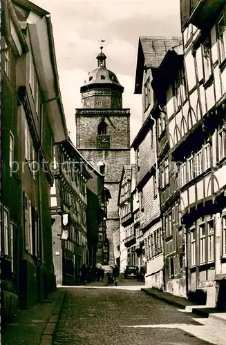 AK / Ansichtskarte Alsfeld Obere Fuldergasse Walpurgiskirche Altstadt Alsfeld