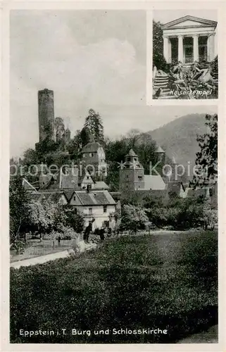 AK / Ansichtskarte Eppstein_Taunus Burg und Schlosskirche Kaisertempel Eppstein_Taunus