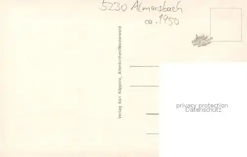 AK / Ansichtskarte Almersbach Motiv mit Kirche Almersbach