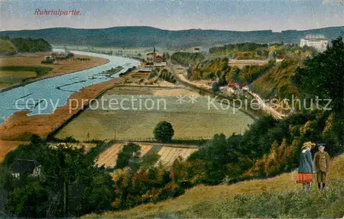 AK / Ansichtskarte Bredeney Panorama Ruhrtal Bredeney