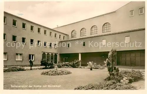 AK / Ansichtskarte Bredeney Seitenansicht der Kirche mit Binnenhof Mutterhaus der Barmherzigen Schwestern von der hl. Elisabeth Bredeney