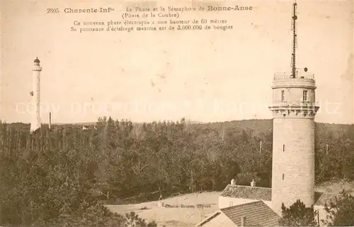 AK / Ansichtskarte Leuchtturm_Lighthouse Phare de la Coubre 