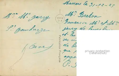 AK / Ansichtskarte Verlag_PC_Paris_Nr. P.C Paris Nr.1007  