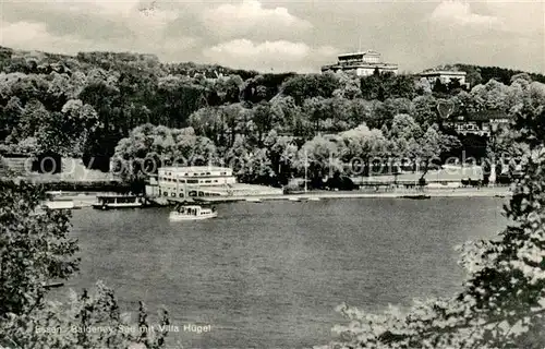 AK / Ansichtskarte Bredeney Blick ueber den Baldeneysee mit Villa Huegel Bredeney