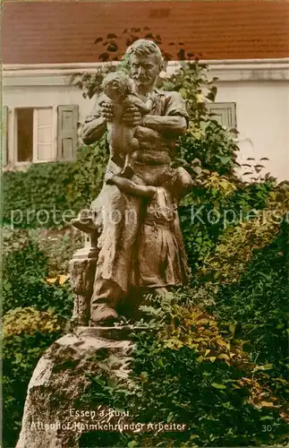 AK / Ansichtskarte Altenhof_Essen Heimkehrender Arbeiter Altenhof Essen
