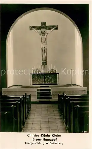 AK / Ansichtskarte Haarzopf Christus Koenig Kirche Chorgemaelde J. W. Dettenberg Haarzopf