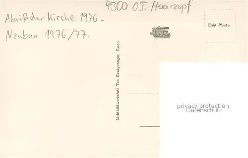 AK / Ansichtskarte Haarzopf Christus Koenig Kirche Chorgemaelde J. W. Dettenberg Haarzopf