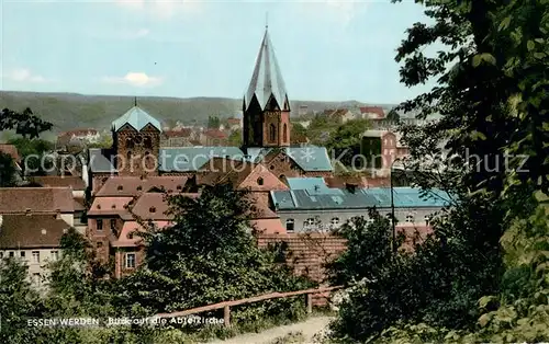 AK / Ansichtskarte Werden_Ruhr_Essen Blick auf die Abteikirche 