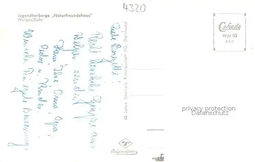 AK / Ansichtskarte Welper Jugendherberge Naturfreundehaus Welper