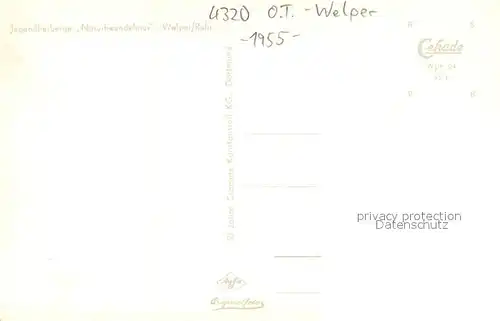 AK / Ansichtskarte Welper Jugendherberge Naturfreundehaus Welper