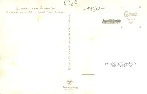 AK / Ansichtskarte Blankenstein_Ruhr Ortsansicht mit Burg und Kirche Blankenstein_Ruhr