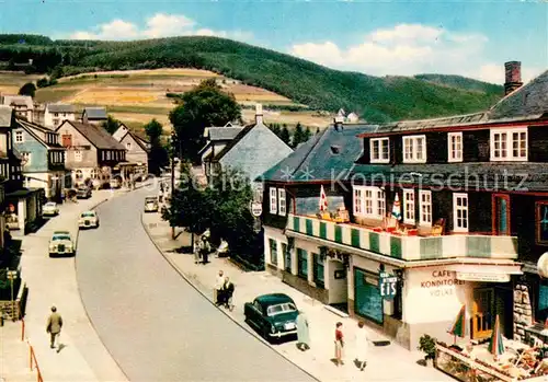 AK / Ansichtskarte Willingen_Sauerland Cafe Volke Hotel Cafe Konditorei Willingen_Sauerland