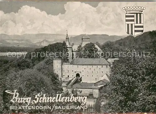 AK / Ansichtskarte Attendorn Burg Schnellenberg Panorama  Attendorn