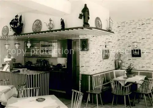 AK / Ansichtskarte Zwingenberg_Bergstrasse Hotel Restaurant Fuchsbau Gaststube Zwingenberg_Bergstrasse