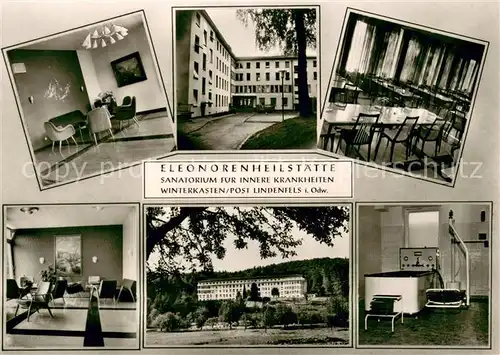 AK / Ansichtskarte Lindenfels_Odenwald Eleonoren Heilstaette Sanatorium Winterkasten Teilansichten Lindenfels Odenwald