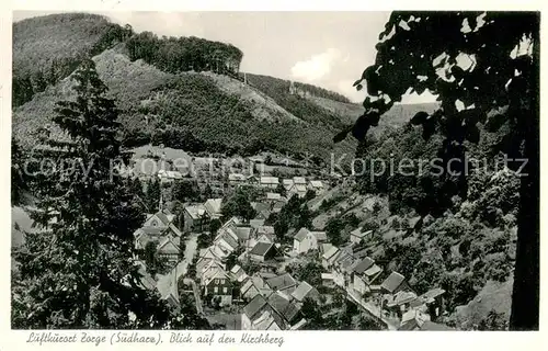 AK / Ansichtskarte Zorge Panorama mit Kirchberg Zorge