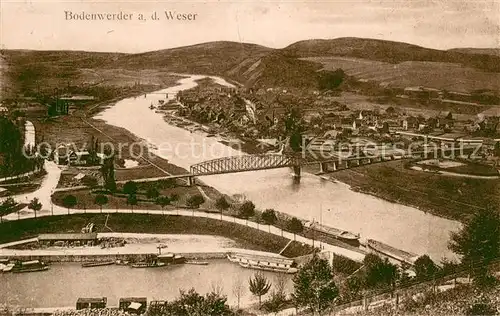 AK / Ansichtskarte Bodenwerder Weserpartie Panorama Bodenwerder