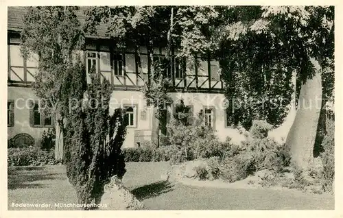 AK / Ansichtskarte Bodenwerder Muenchhausen Haus Stempel Bodenwerder