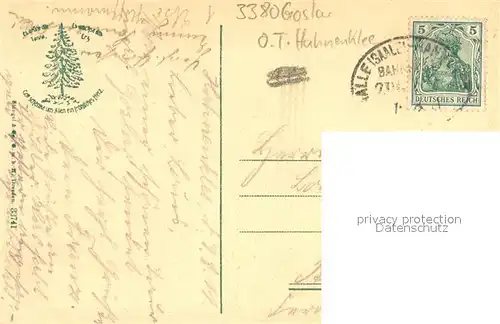 AK / Ansichtskarte Hahnenklee Bockswiese_Harz Partie beim Auerhahn Hahnenklee Bockswiese