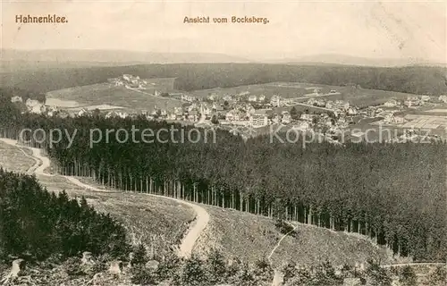 AK / Ansichtskarte Hahnenklee Bockswiese_Harz Blick vom Bocksberg Hahnenklee Bockswiese