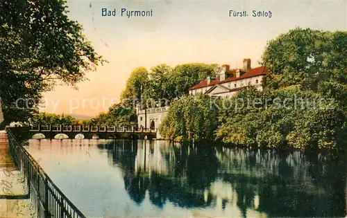AK / Ansichtskarte Bad_Pyrmont Fuerstl Schloss Bad_Pyrmont