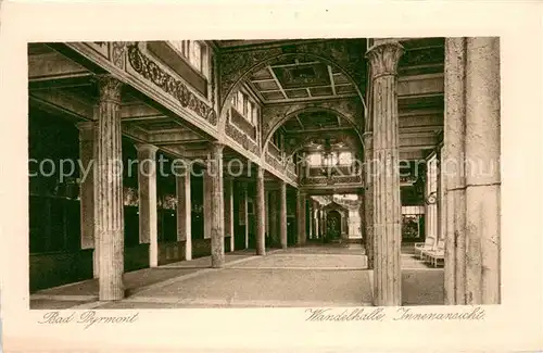 AK / Ansichtskarte Bad_Pyrmont Wandelhalle Innenansicht Bad_Pyrmont