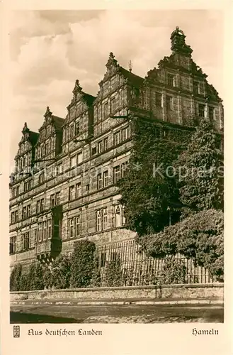 AK / Ansichtskarte Hameln_Weser Schloss Haemelschenburg Hameln Weser