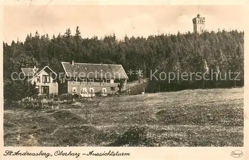 AK / Ansichtskarte St_Andreasberg_Harz Aussichtsturm St_Andreasberg_Harz