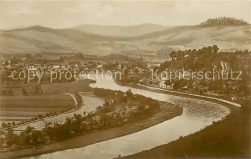 AK / Ansichtskarte Witzenhausen Panorama Werrapartie Witzenhausen