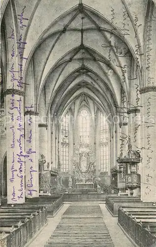 AK / Ansichtskarte Kalkar_Niederrhein Inneres der kath Pfarrkirche Kalkar Niederrhein
