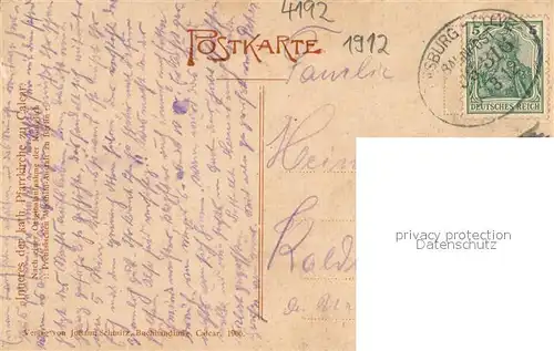 AK / Ansichtskarte Kalkar_Niederrhein Inneres der kath Pfarrkirche Kalkar Niederrhein