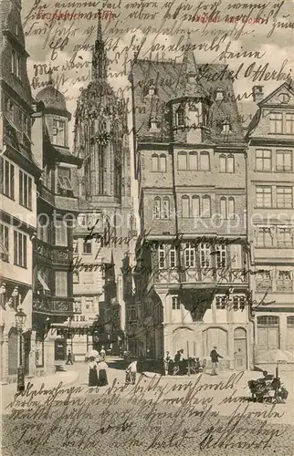AK / Ansichtskarte Frankfurt_Main Altstadt mit Dom Frankfurt Main