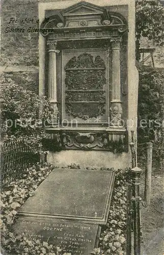 AK / Ansichtskarte Frankfurt_Main Goethes Elterngrab Frankfurt Main