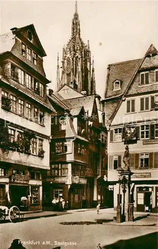 AK / Ansichtskarte Frankfurt_Main Saalgasse Frankfurt Main