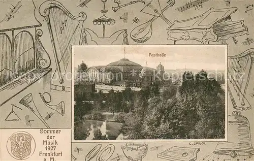 AK / Ansichtskarte Frankfurt_Main Festhalle Frankfurt Main