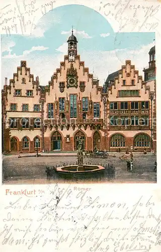 AK / Ansichtskarte Frankfurt_Main Der Roemer Frankfurt Main