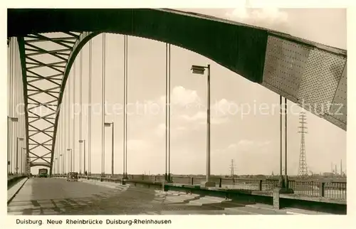 AK / Ansichtskarte Rheinhausen_Duisburg Neue Rheinbruecke Rheinhausen Duisburg