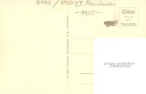 AK / Ansichtskarte Rheinhausen_Duisburg Neue Rheinbruecke Rheinhausen Duisburg
