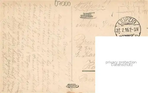 AK / Ansichtskarte Leipzig Augustusplatz Brunnen Theater Feldpost Leipzig